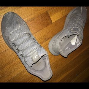 Grey w sparkles adidas tubulars